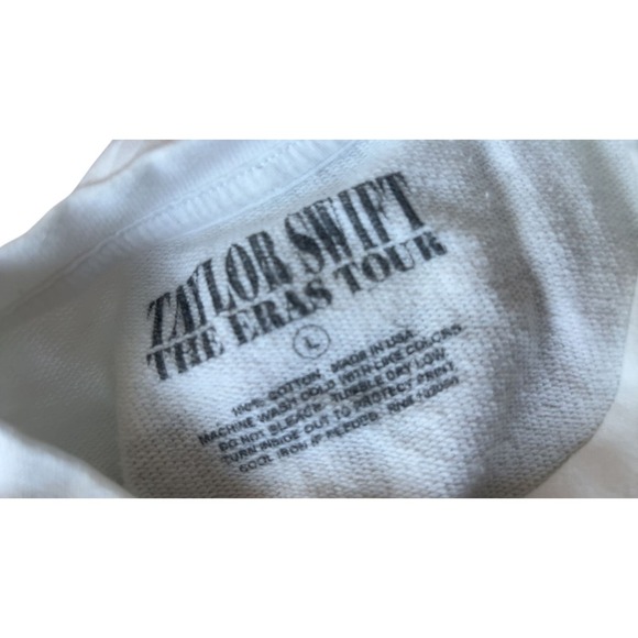 Taylor Swift Eras Tour White Sweatshirt Size Large‎ - Picture 5 of 6